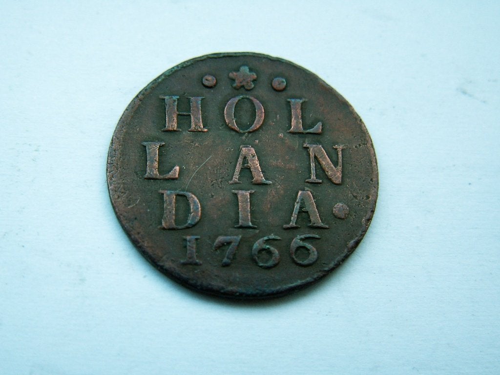 HOLLAND.  Duit - 1766, Verzenden, Vóór koninkrijk, Overige waardes, Losse munt