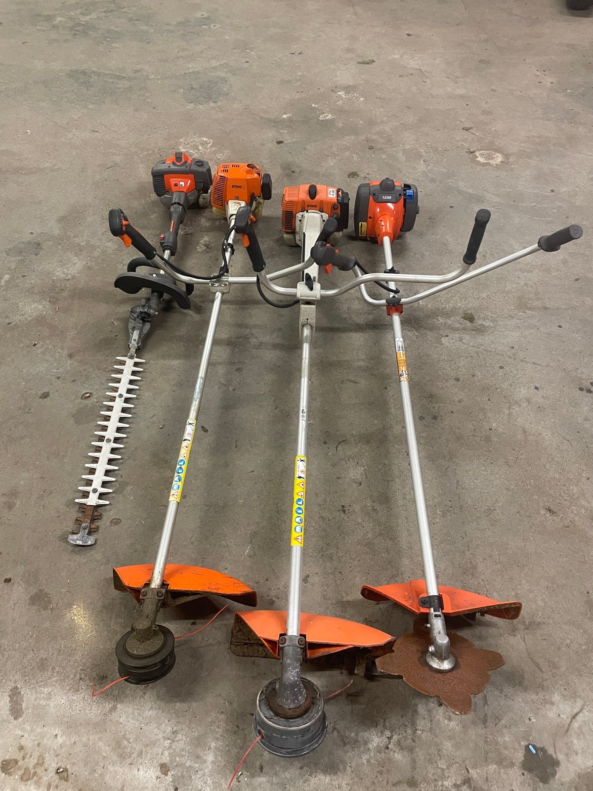 Diverse bosmaaiers en heggenscharen, Tuin en Terras, Ophalen, Benzine, Gebruikt, Machinehandel@dekkersendekkers.nl