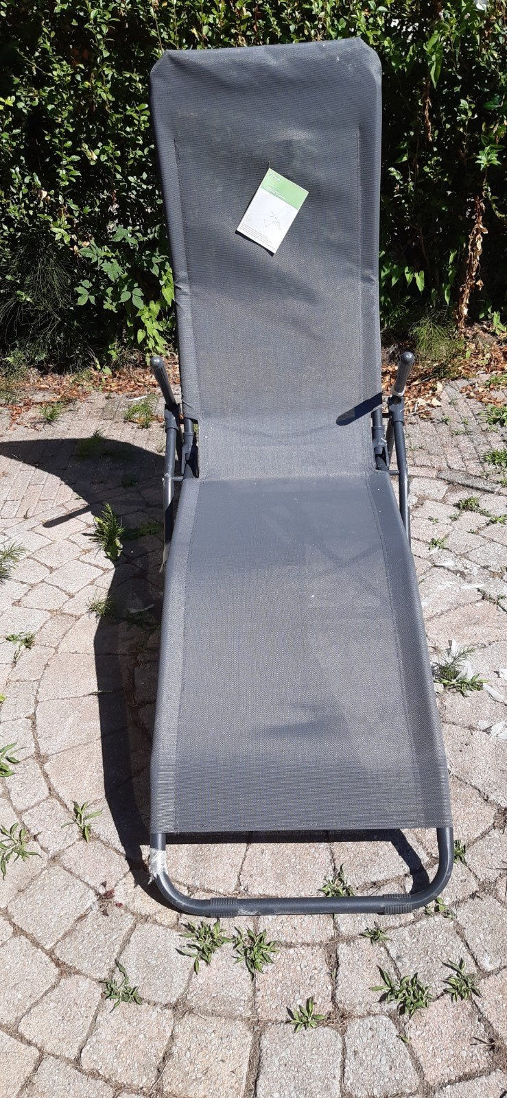 NIEUW: 2x  Parma Relaxstoel / Tuinstoel (Antraciet), Tuin en Terras, Ophalen, Nieuw, Aluminium, Inklapbaar