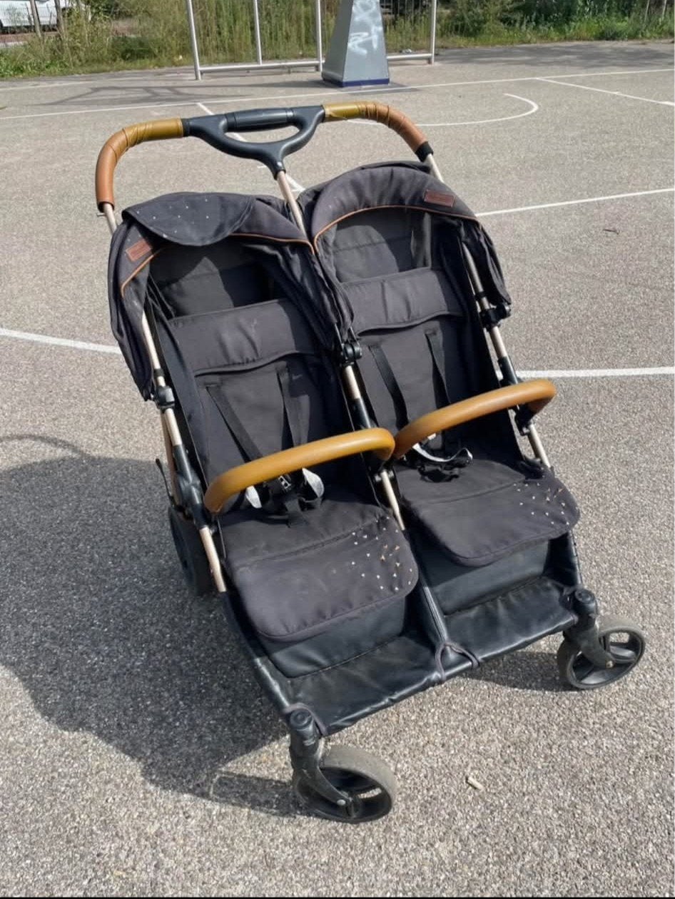 Tweeling kinderwagen - Twin stroller Chipolino Passo Doble, Kinderen en Baby's, Kinderwagens en Combinaties, Gebruikt, Duowagen