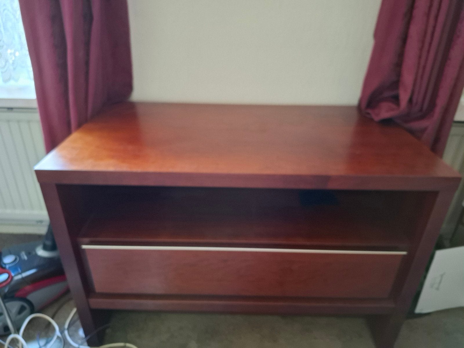 Dressoir kast van teakhout, Met plank(en), Gebruikt, Teakhout, 50 tot 75 cm