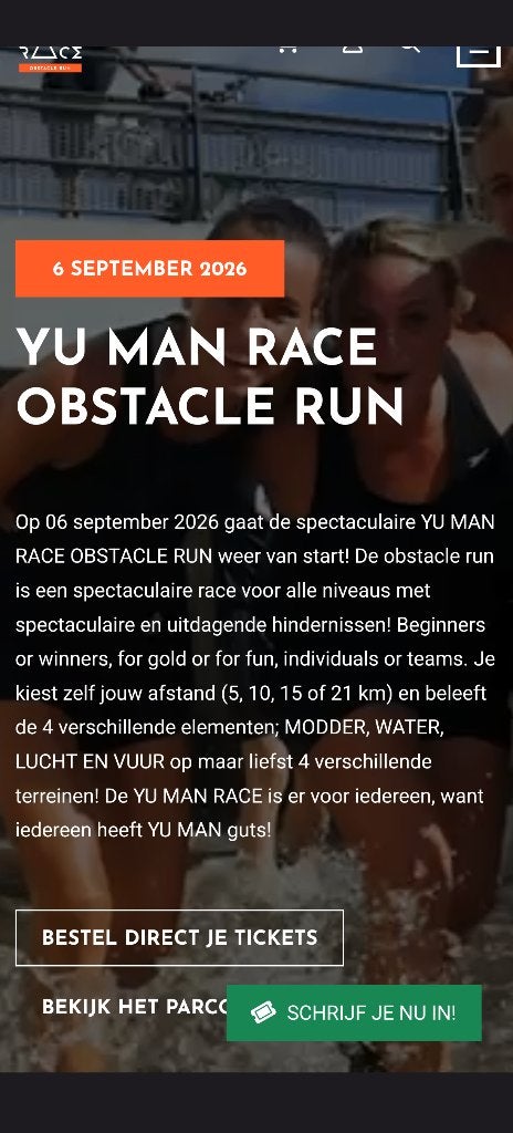 obstacle course ticket (2x), Twee personen, September