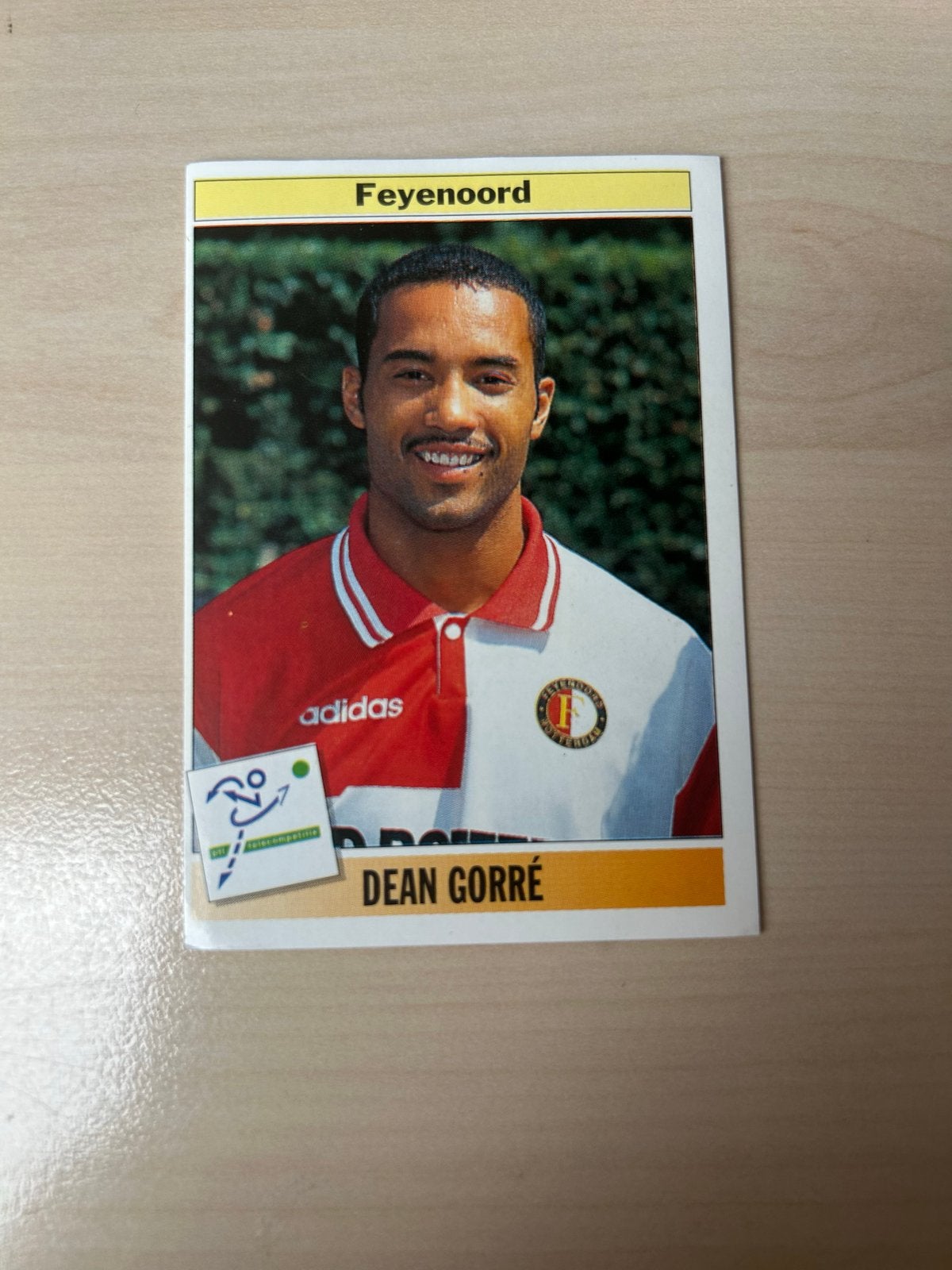 Panini Voetbal 95 Plaatje Dean Gorré Feyenoord #43, Ophalen of Verzenden, Zo goed als nieuw, Sticker