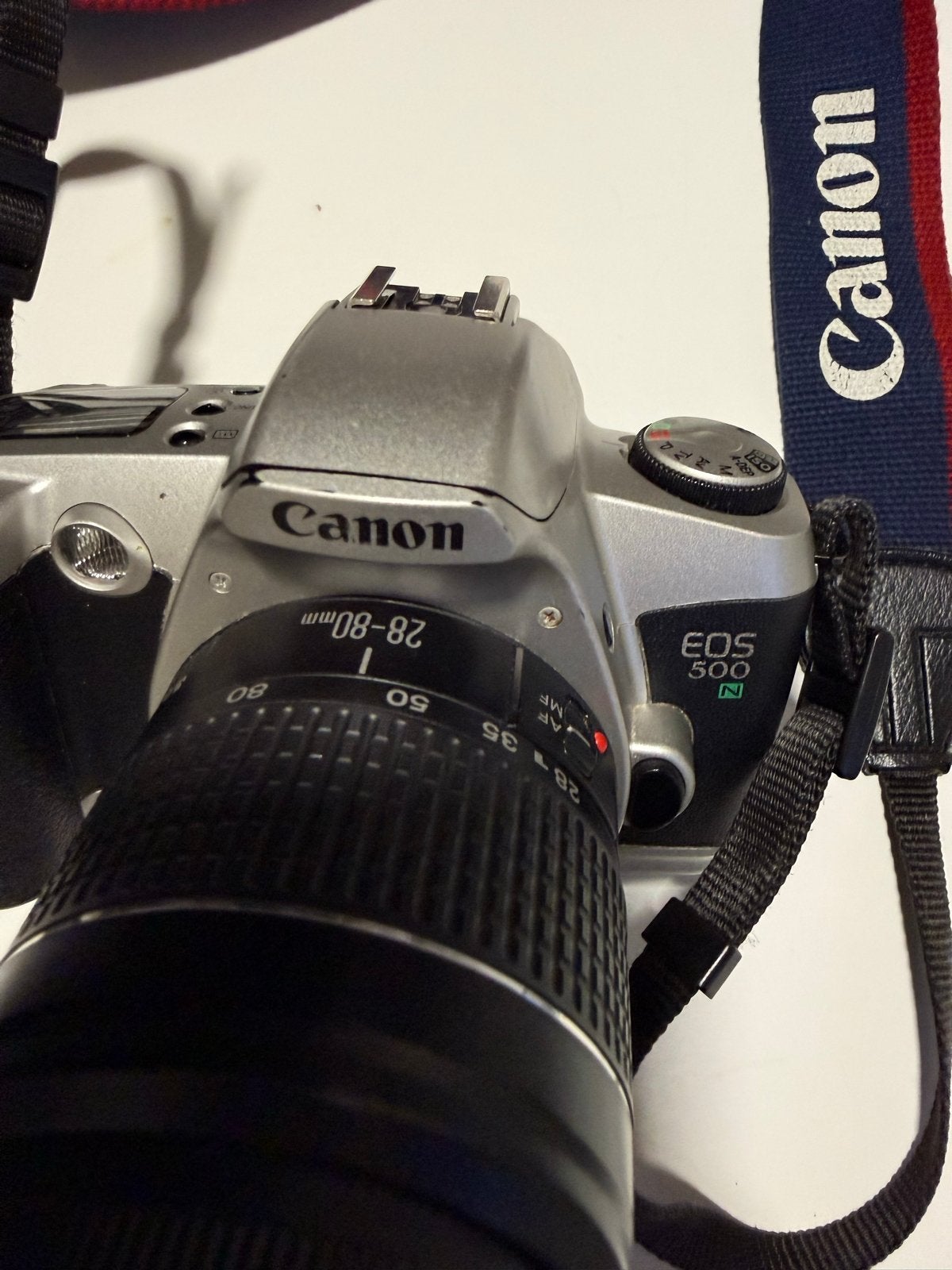 Canon EOS 500N met 28-80mm lens, Audio, Tv en Foto, Ophalen of Verzenden, Gebruikt, Spiegelreflex, Canon