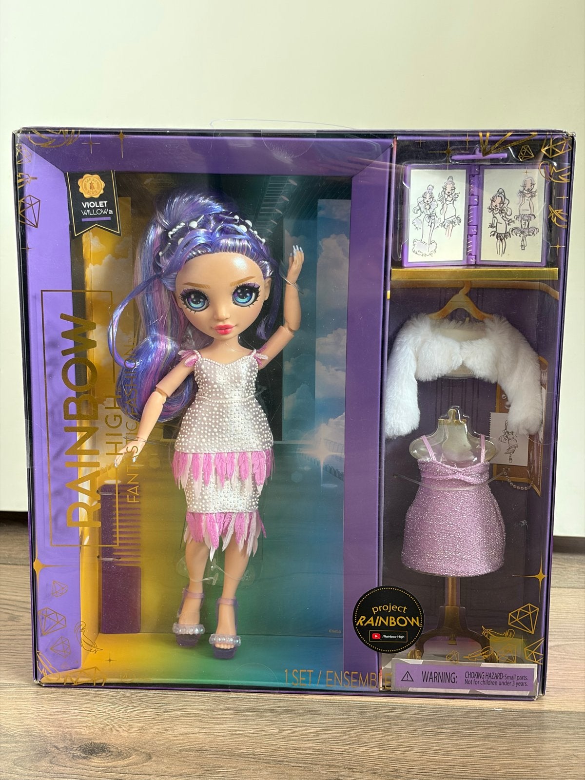 Rainbow High Fantastic Fashion Violet Willow pop, Ophalen of Verzenden, Nieuw, Overige typen
