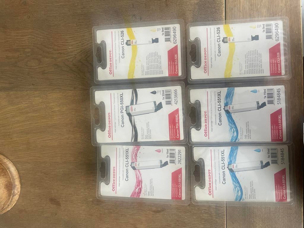 Office Depot Canon Inktcartridges - Diverse Types, Computers en Software, Printerbenodigdheden, Nieuw, Cartridge, Ophalen of Verzenden