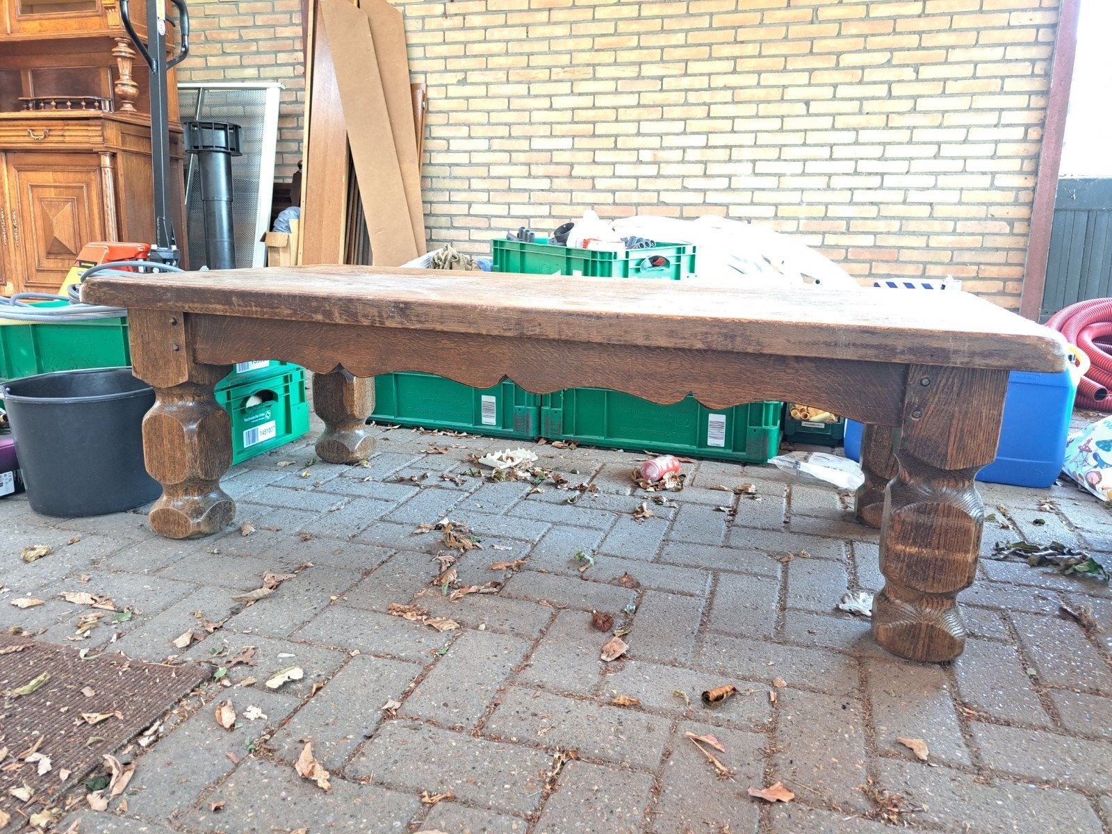 Robuuste salontafel - opknapper, Huis en Inrichting, Ophalen, Gebruikt, 100 tot 150 cm, 50 tot 100 cm