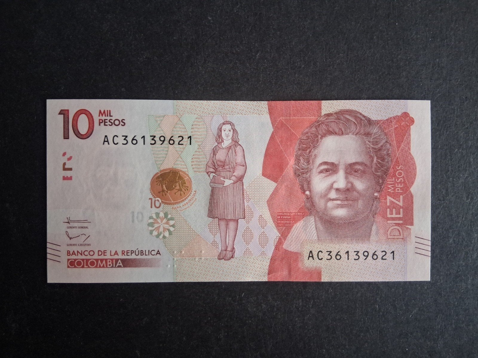 10 Mil pesos Colombia unc 2016, Ophalen of Verzenden, Zuid-Amerika, Los biljet