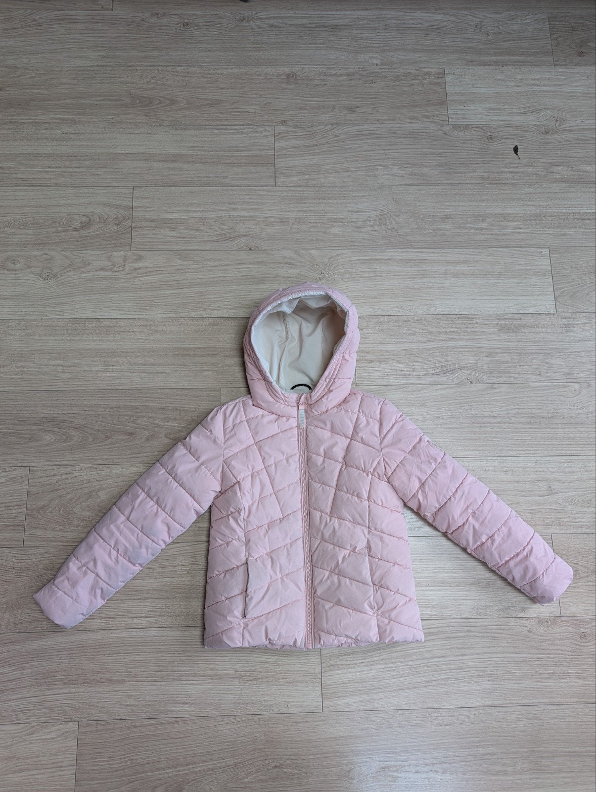 Roze winterjas C&A maat 140, Ophalen, Gebruikt, C&A, Meisje