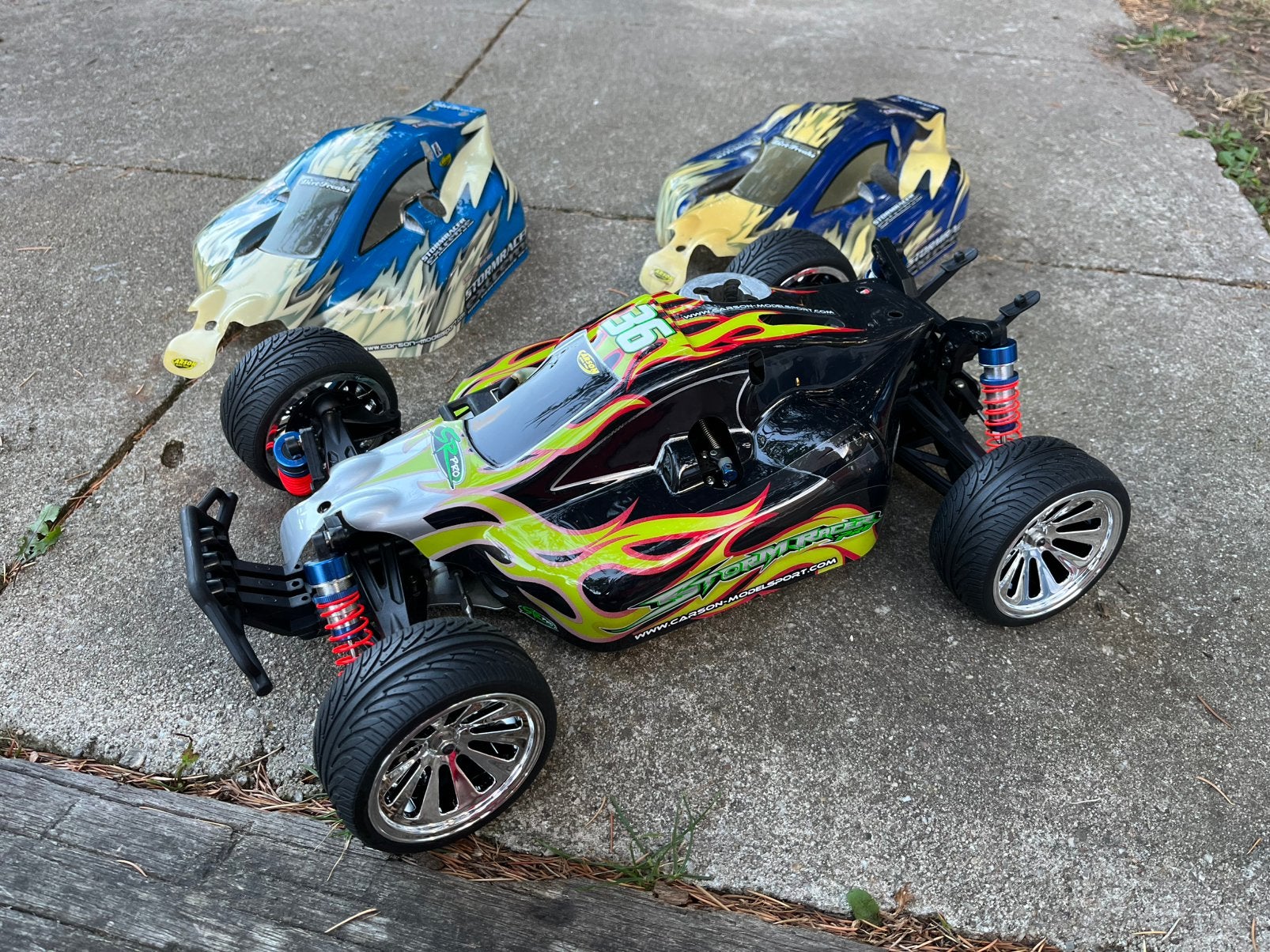 Carson nitro rc stormracer, Hobby en Vrije tijd, Modelbouw | Radiografisch | Auto's, Gebruikt, Auto offroad, Nitro, Schaal 1:10