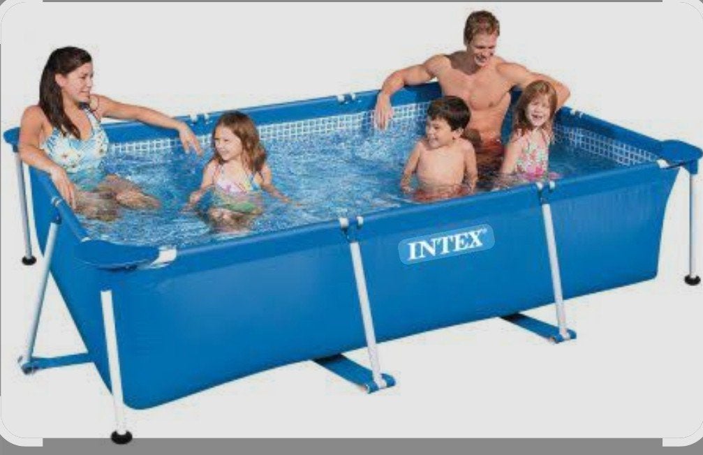 Intex zwembad 3x2 m inc warmtepomp en accessoires, Ophalen, Gebruikt, Opzetzwembad, 200 tot 400 cm