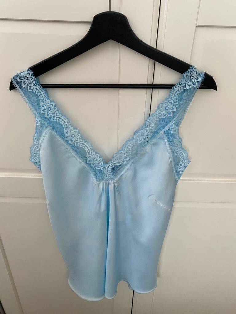 Ambika top Baby Blauw met kant, Kleding | Dames, Tops, Maat 38/40 (M), Blauw, Ophalen of Verzenden, Zo goed als nieuw