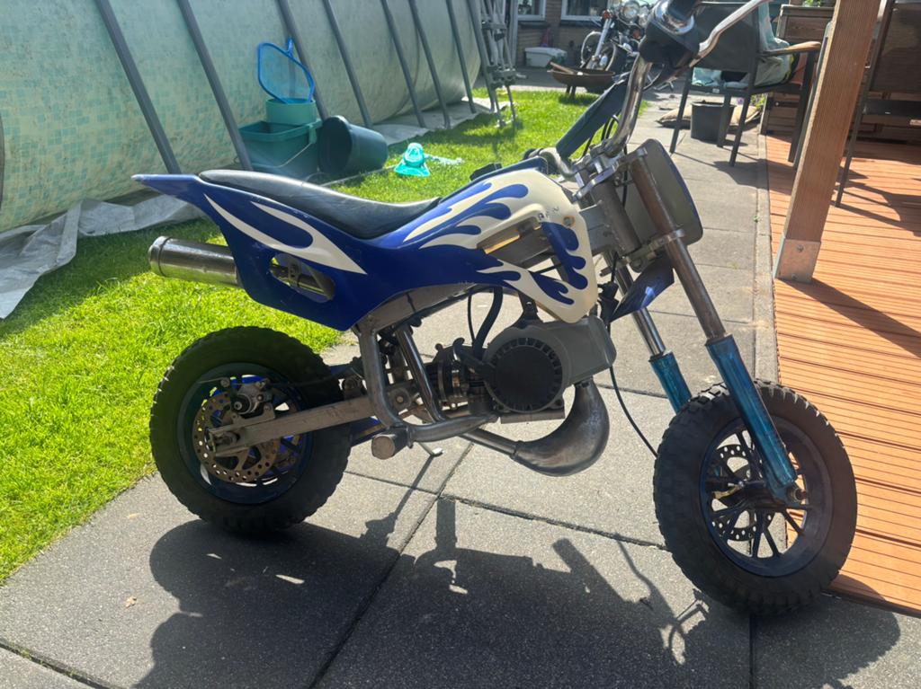 Mini crosser / pitbike 49cc opknapper., Ophalen, Zo goed als nieuw, Pitbike