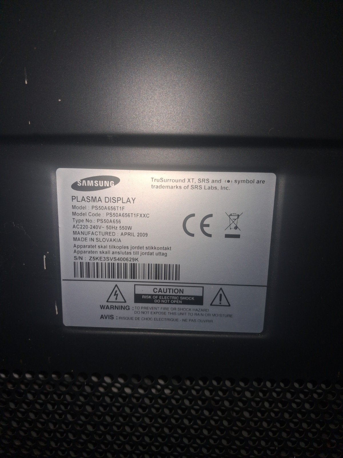 grote tv  merk  samsung, Ophalen, Gebruikt