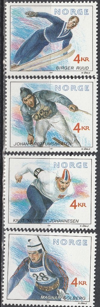Noorwegen Michel nr. 1074-1077 Postfris, Postzegels en Munten, Postzegels | Europa | Scandinavië, Verzenden, Noorwegen, Postfris