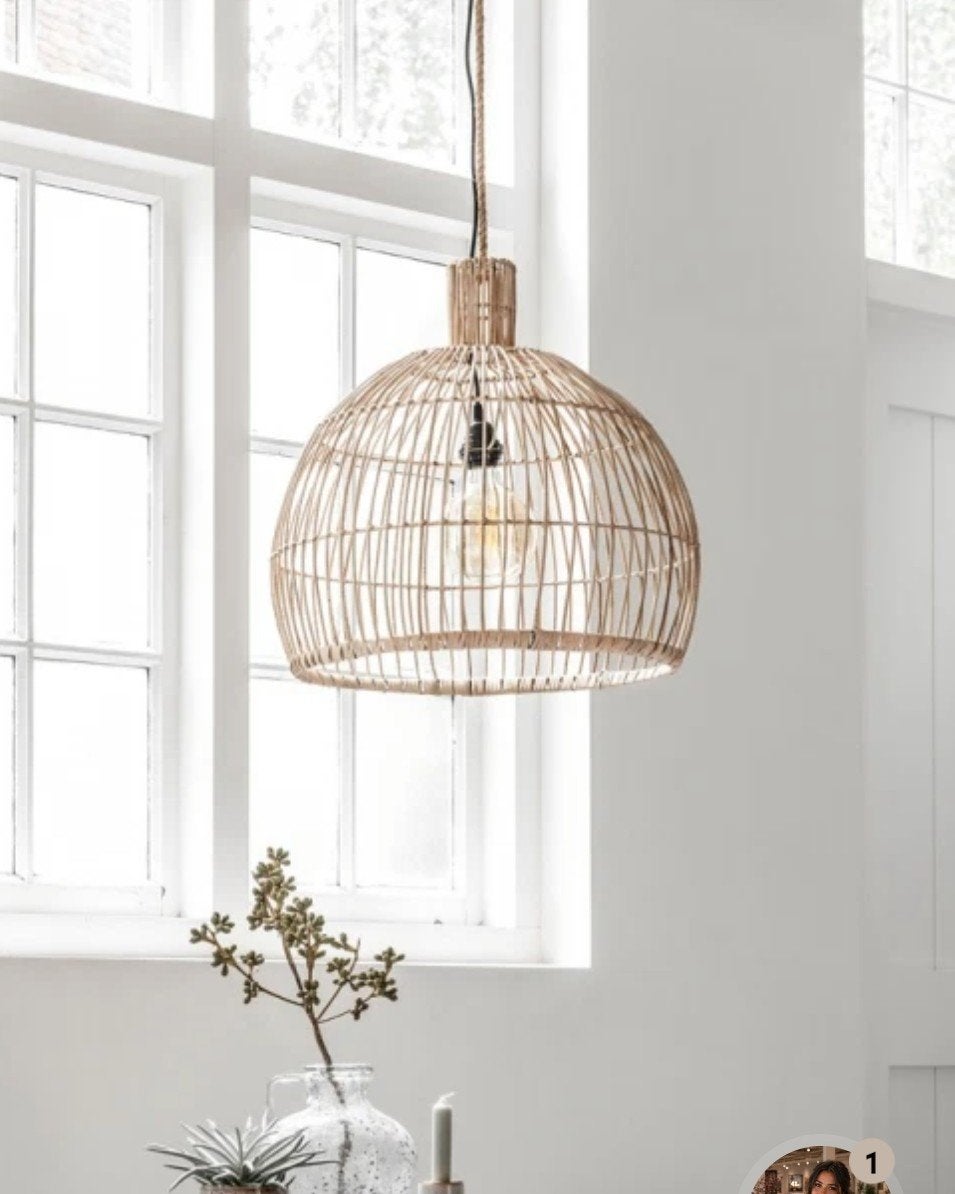 Hanglampen Must Living (2x), Ophalen, Natuurlijk materiaal, Nieuw, E27 (groot)