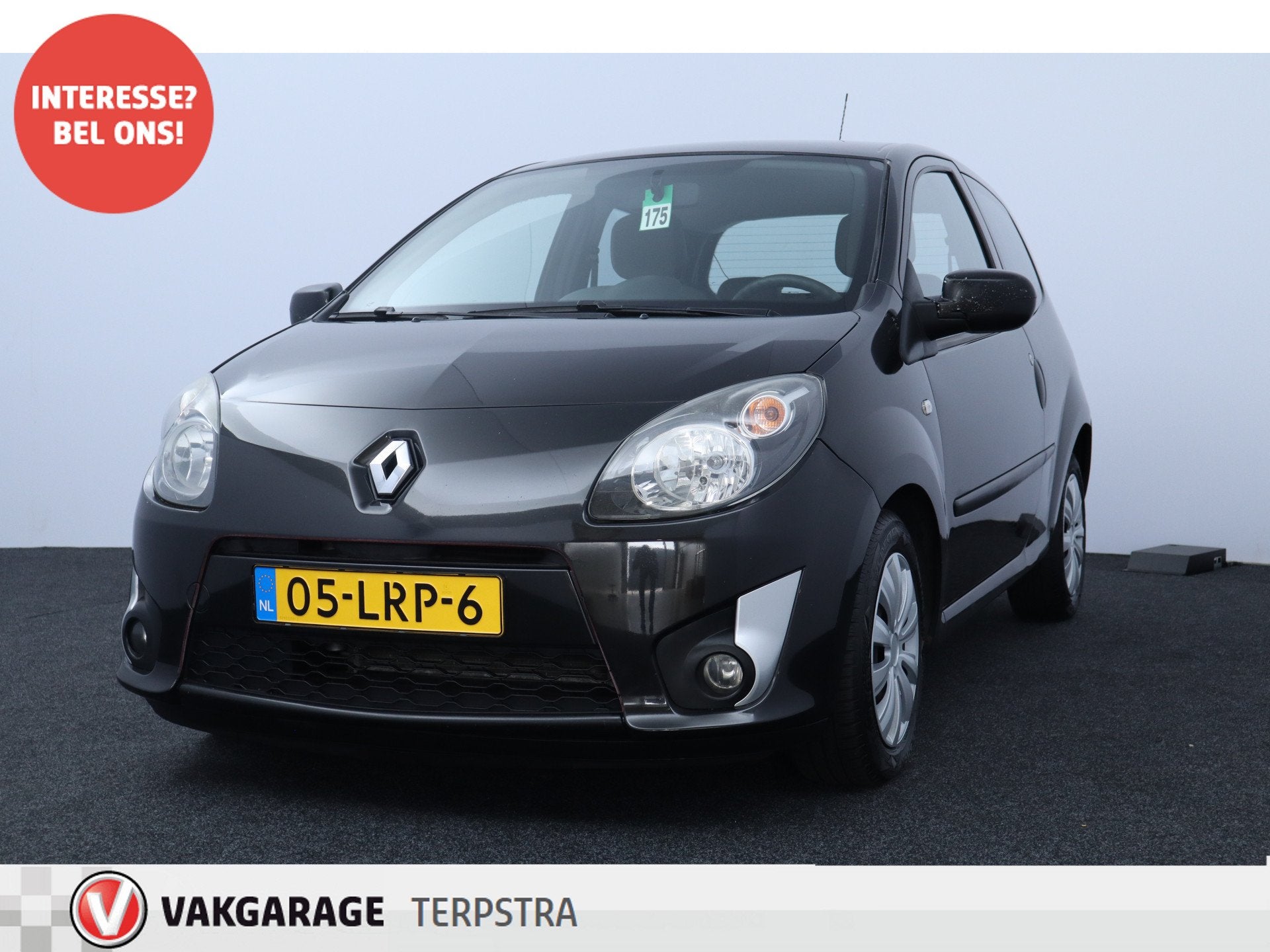 Renault Twingo 1.2-16V Expression/ APK 08-2027!/ Airco/ C.V., Auto's, 839 kg, Gebruikt, Zwart, 4 cilinders