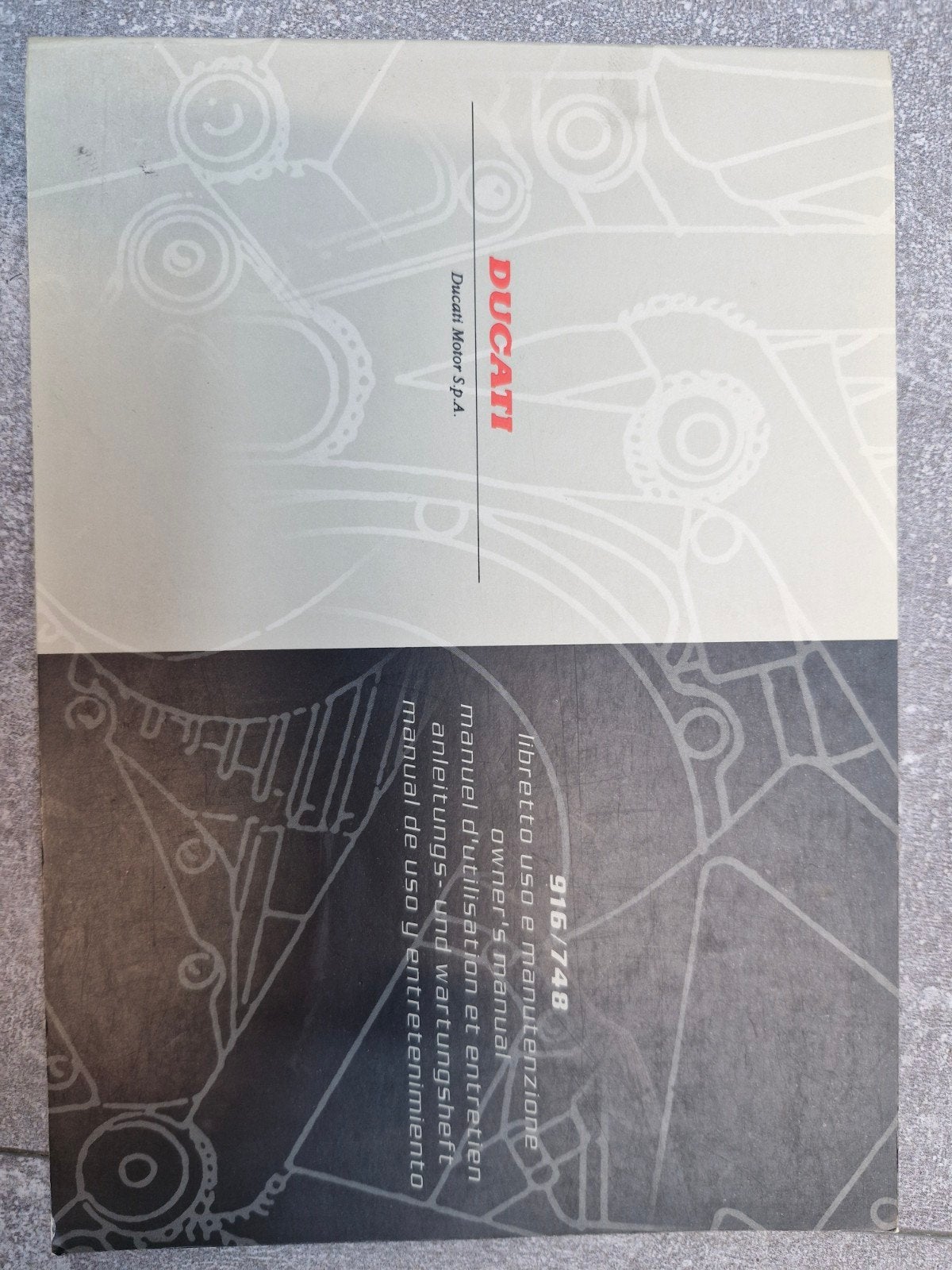 Ducati 916/748 Gebruikershandleiding en Onderhoudsboek, Ophalen of Verzenden
