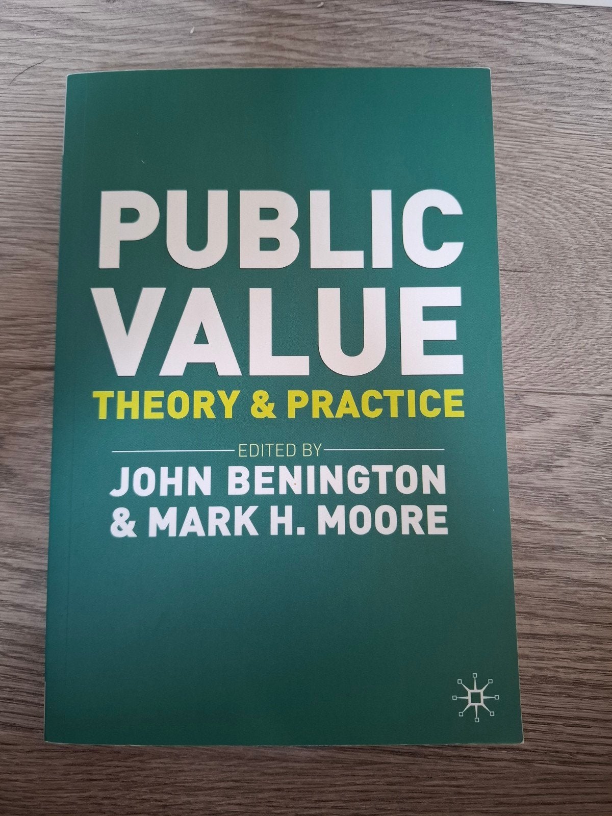 Public Value: Theory & Practice, Ophalen of Verzenden, Zo goed als nieuw, John Bennington & Mark H. Moore, Wereld overig