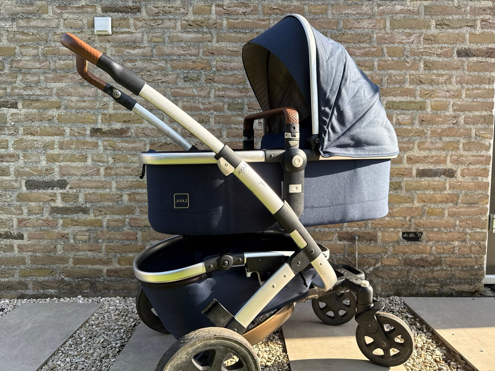 Joolz Geo 2 Parrot Blue kinderwagen compleet met accessoires, Gebruikt, Combiwagen, Met reiswieg, Ophalen