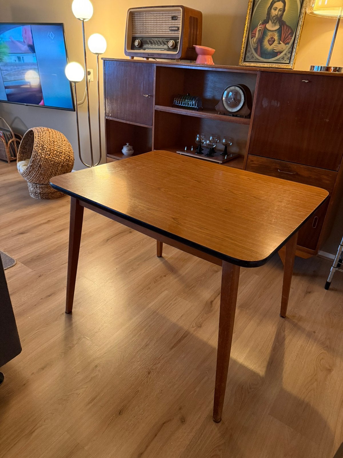Vintage midcentury eettafel deens design jaren 60/70, Ophalen