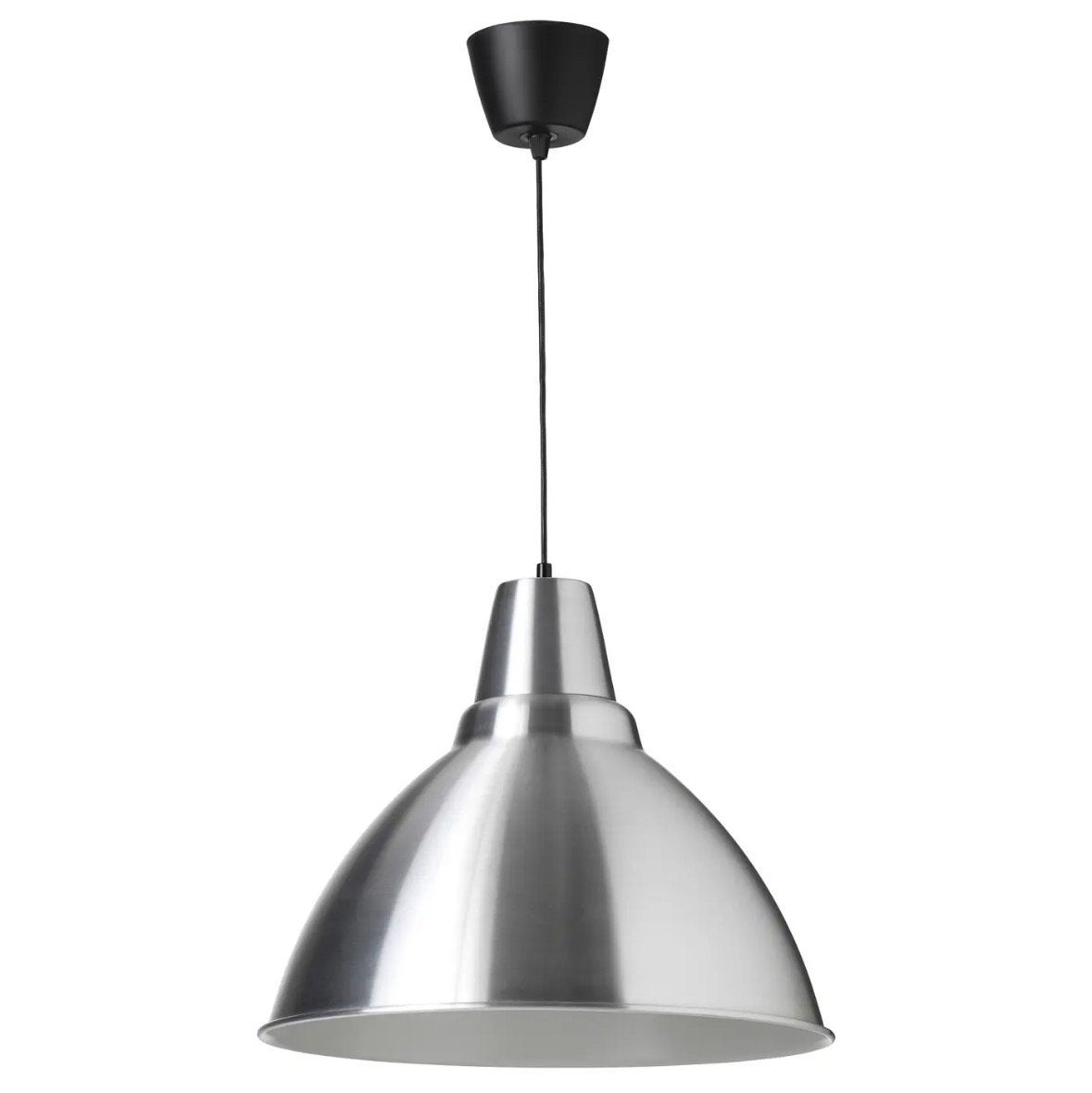 IKEA Hektar hanglamp - Grijs/zilver, zo goed als nieuw, Ophalen of Verzenden, Zo goed als nieuw, Metaal, E27 (groot)