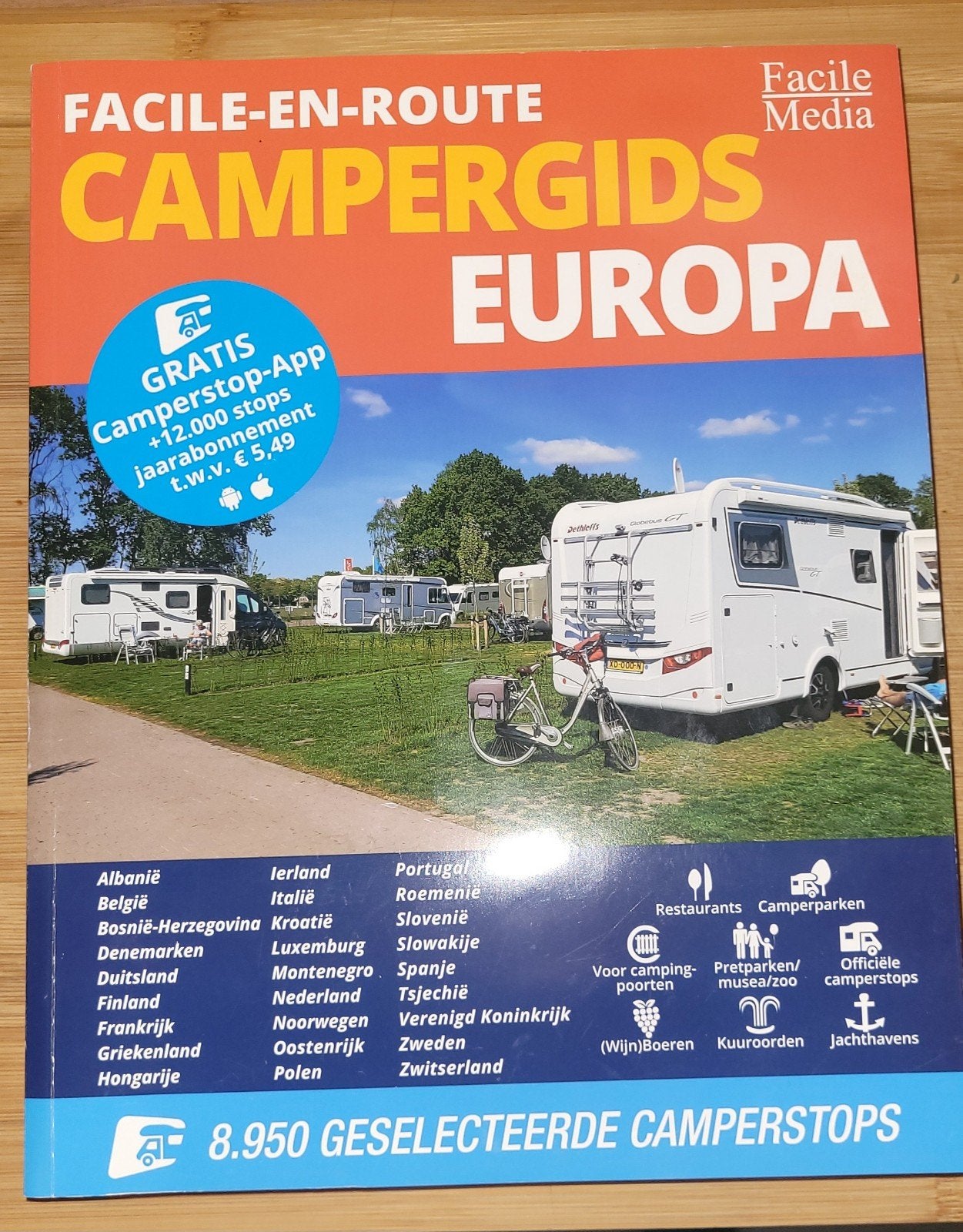 Camping gids voor mobilhome  nieuwe, Ophalen of Verzenden