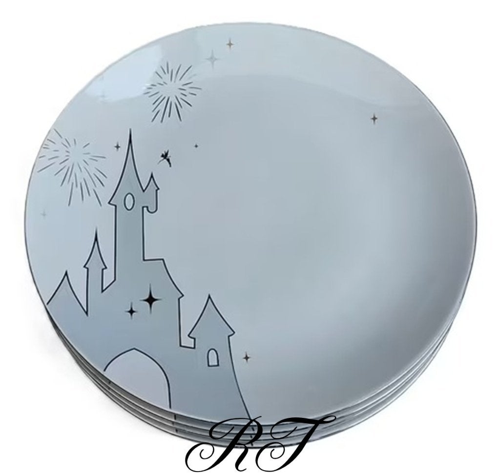 Vier Prachtige Disney Tinkerbell dinerborden., Ophalen of Verzenden, Overige figuren, Nieuw, Servies