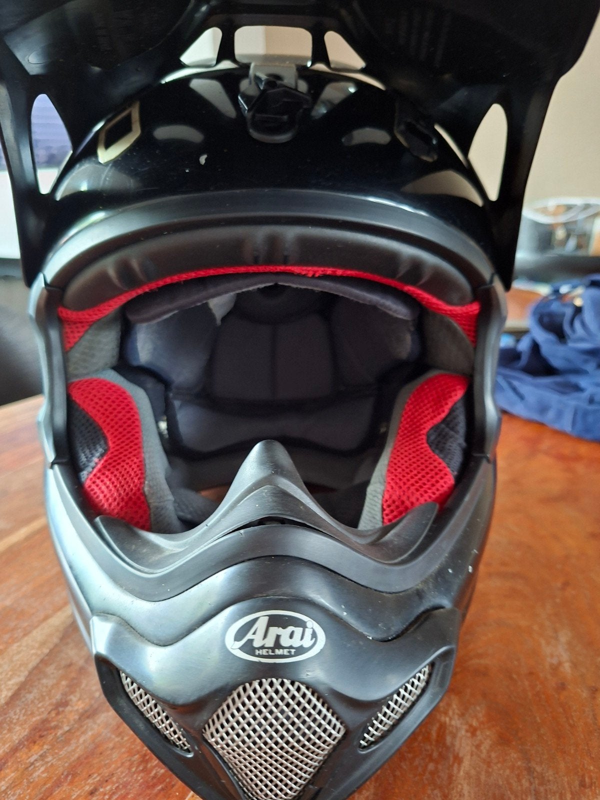 Arai MX-V Crossmotorhelm Maat S - Zwart, Motoren, Ophalen of Verzenden