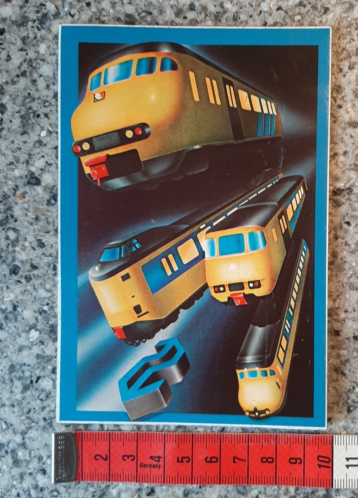 Vintage sticker NS 4 trein modellen hondekop, Verzamelen, Ophalen of Verzenden, Zo goed als nieuw, Overige typen
