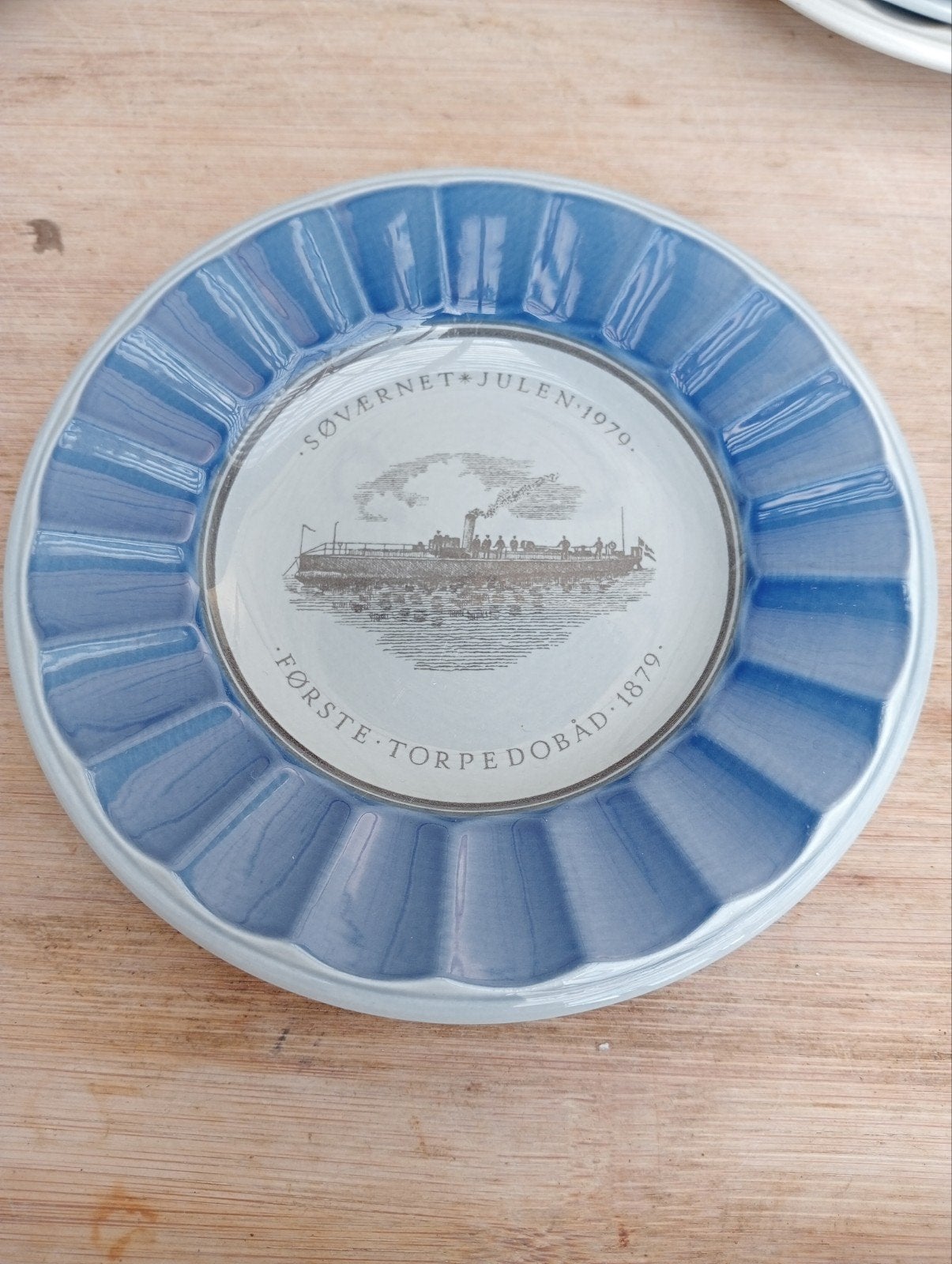 Royal Copenhagen Kerstbord 1970 - Eerste Torpedoboot 1879, Antiek en Kunst, Ophalen of Verzenden