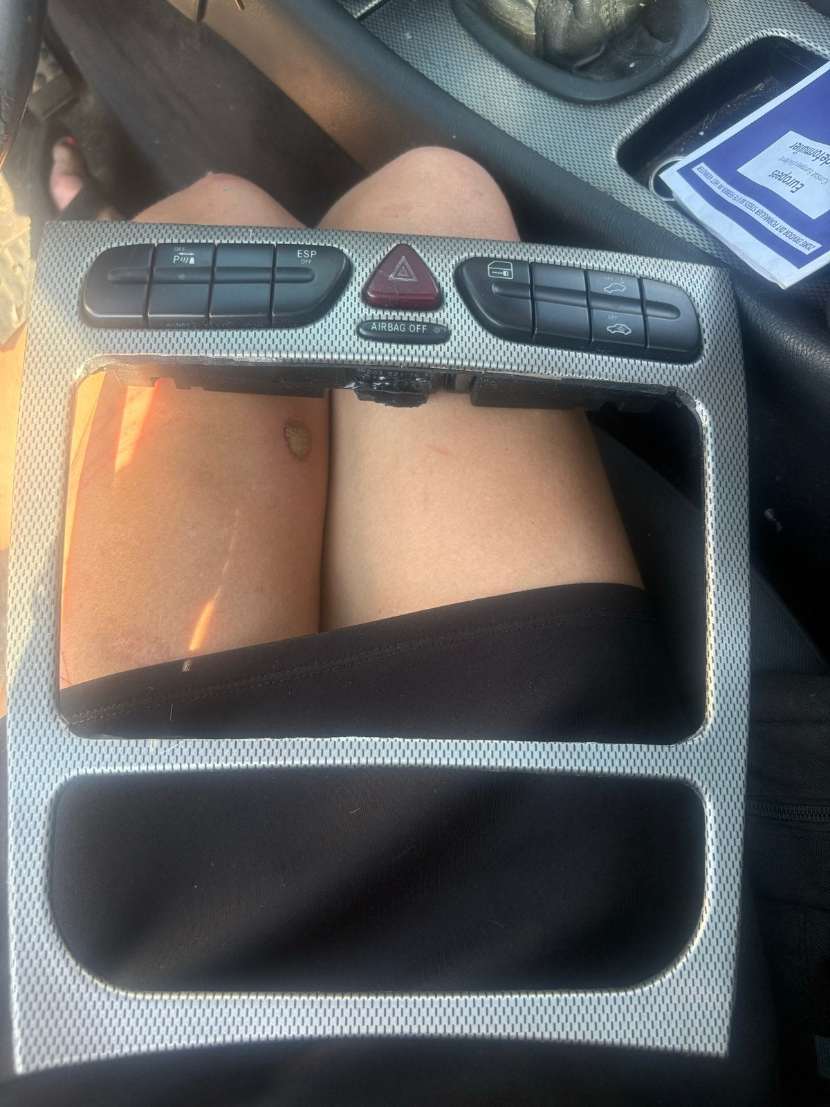 Mercedes-Benz C-Klasse W203 Middenconsole Paneel, Ophalen of Verzenden, Gebruikt, Mercedes-Benz