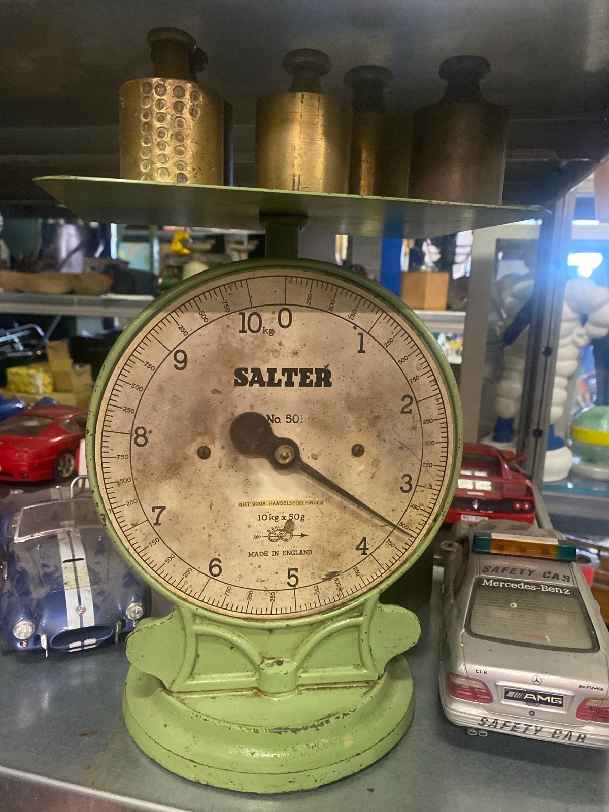 Vintage Salter Weegschaal - 10kg - Made in England, Ophalen of Verzenden, Gebruikt, Overige typen, 50 tot 100 kg