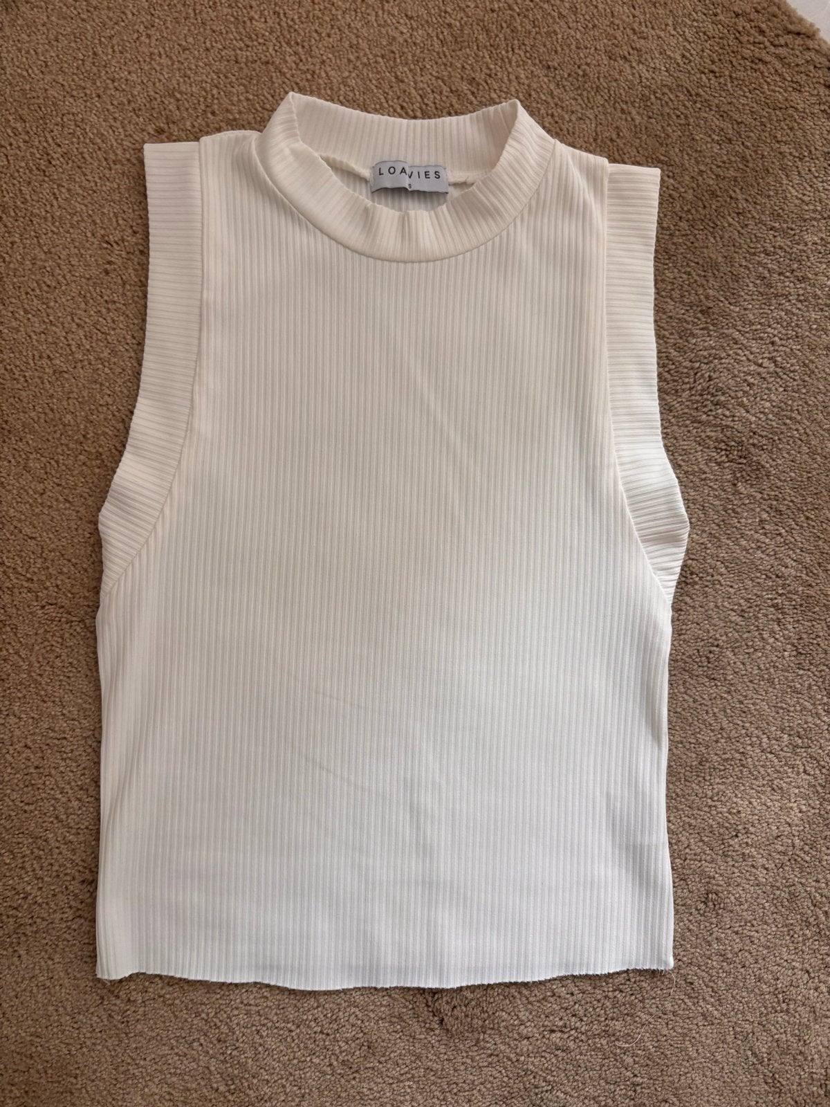 Loavies ecru cropped top - Maat S, Beige, Ophalen of Verzenden, Zo goed als nieuw, Maat 36 (S)
