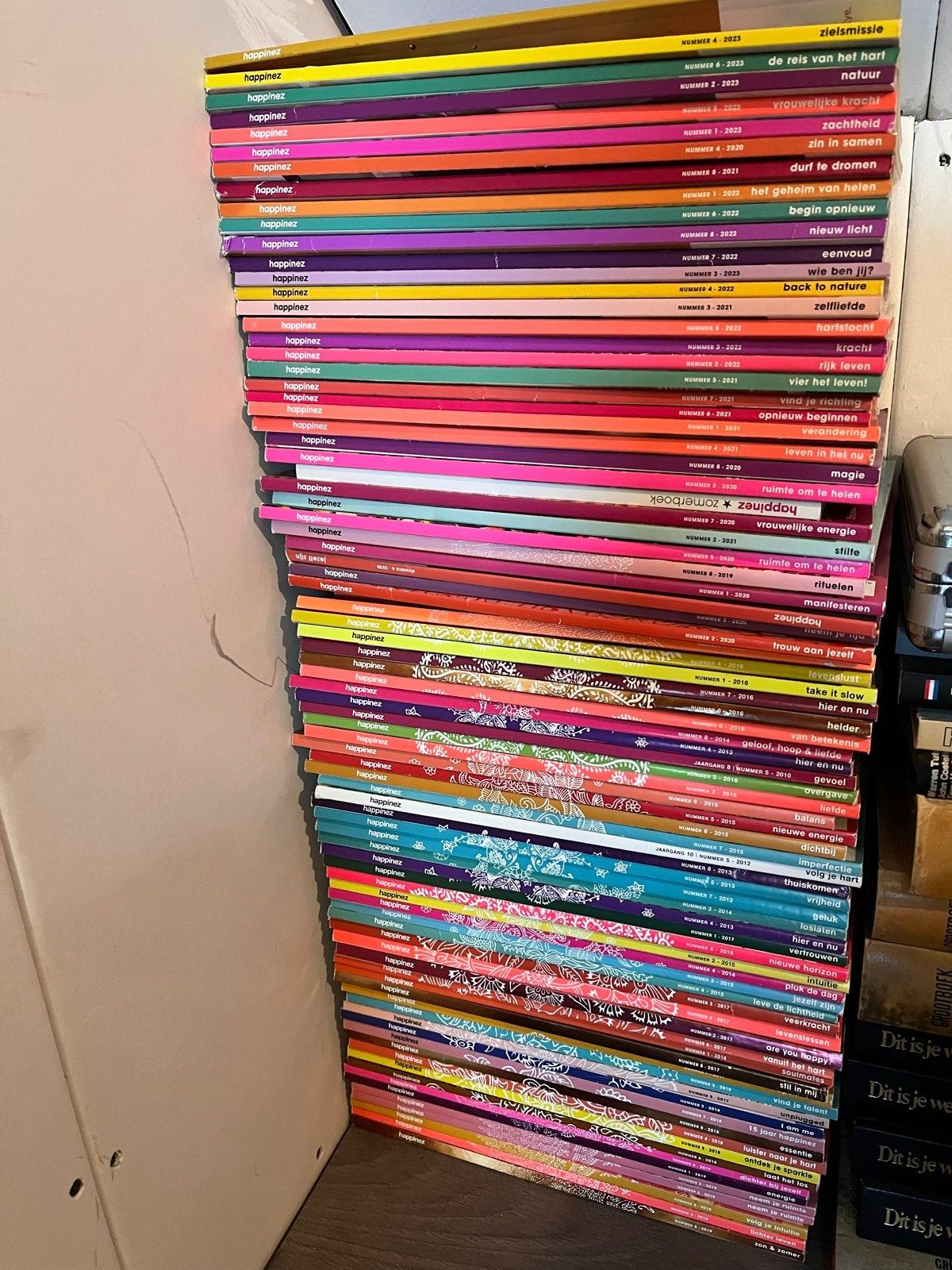 83 Happinez Tijdschriften 2013-2023 - Complete Collectie, Boeken, Ophalen, Gelezen, Lichaam en Geest