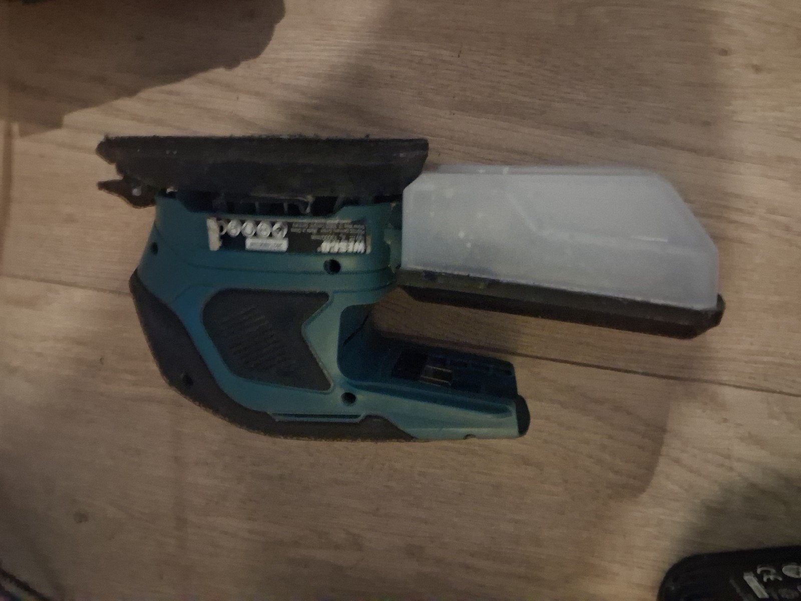 Wesco slijptol op accu en schuurmachine, Ophalen, Gebruikt