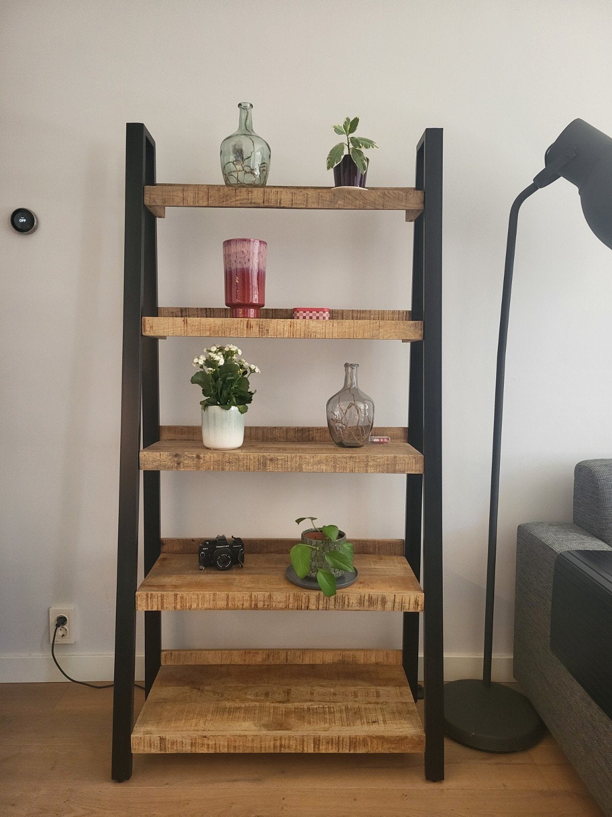 Ladder Shelf Unit, Met plank(en), 150 tot 200 cm, Industrieel, Modern, Zo goed als nieuw