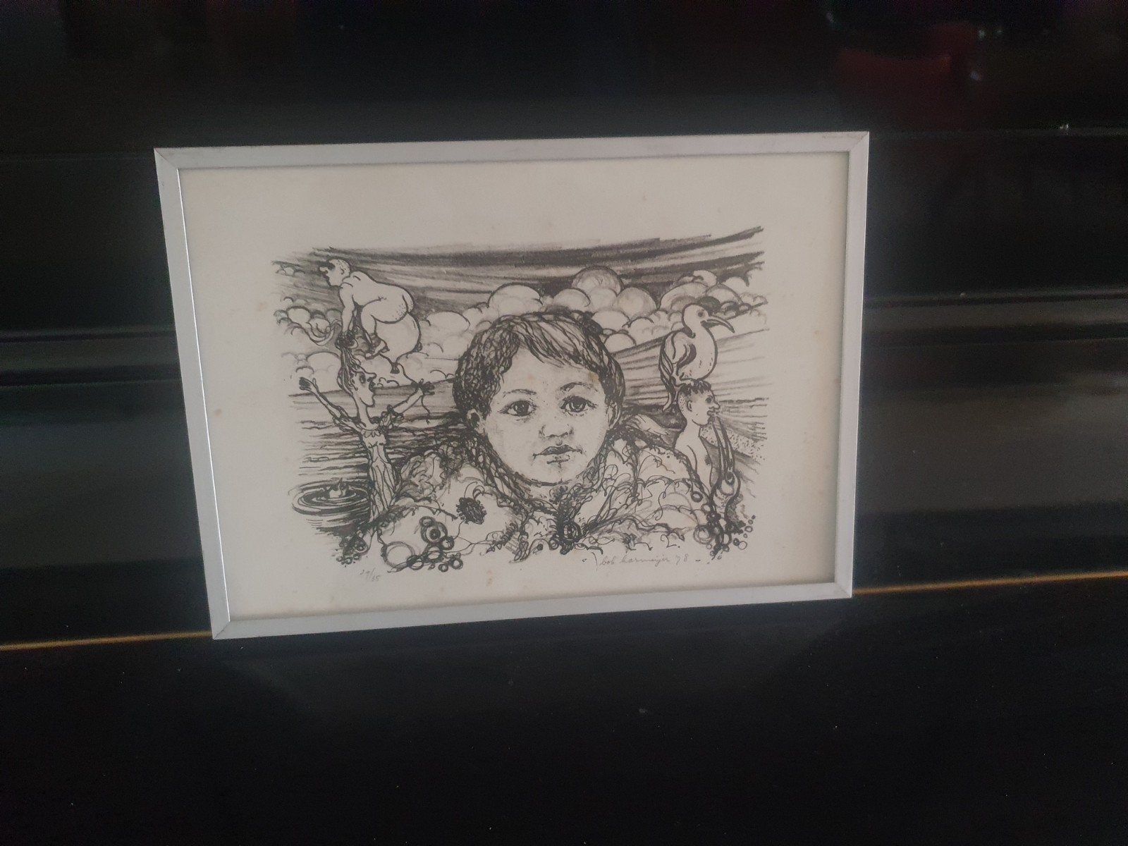 Originele Surrealistische Litho  Bob Harmeijer (1978) -, Ophalen
