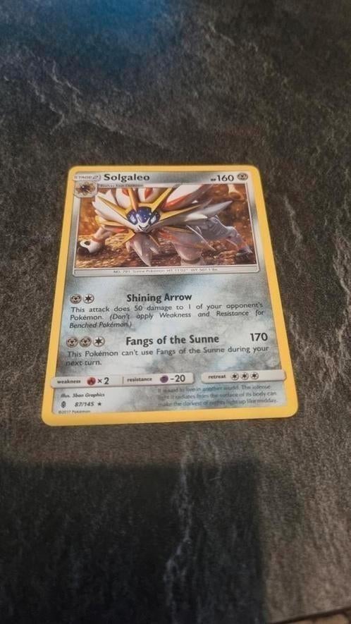 Solgaleo 87/145, Ophalen of Verzenden, Zo goed als nieuw, Losse kaart
