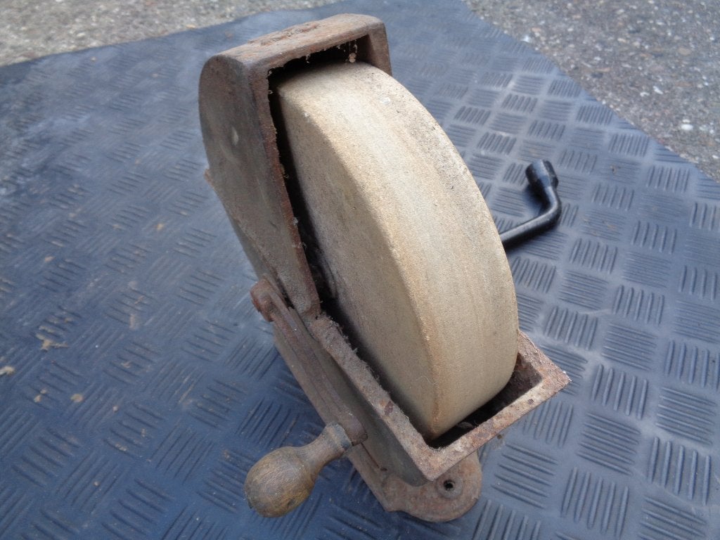 Antieke Praktikus slijpsteen 1920, Ophalen of Verzenden, Gebruikt, Minder dan 700 watt, Rechte handslijpmachine