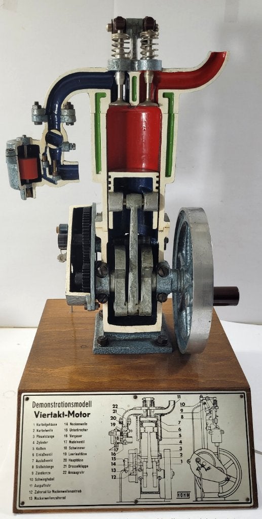 Hohm opengewerkt model 4-taktmotor, Ophalen of Verzenden, Zo goed als nieuw, Motoren