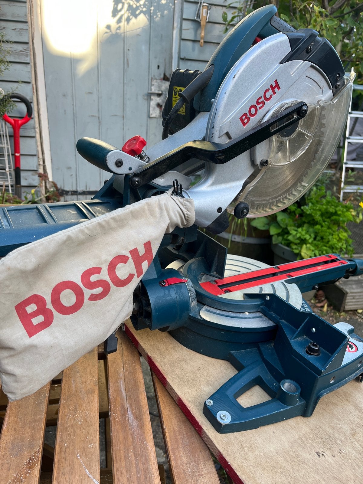 Bosch GCM 8S Afkortzaag - Krachtige en Nauwkeurige Zaag, Ophalen, Gebruikt, 70 mm of meer, Afkortzaag