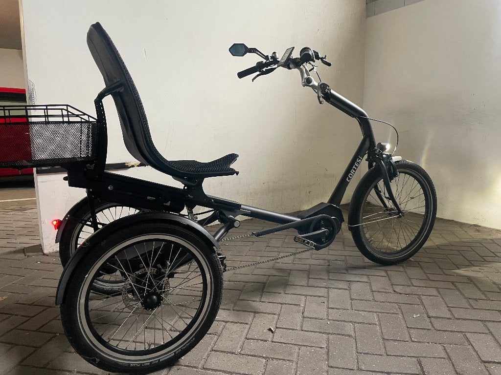 HUKA Cortes elektrische driewieler – 2023 – slechts 1.129 km, Fietsen en Brommers, Ophalen, Zo goed als nieuw, Schijfrem, Huka