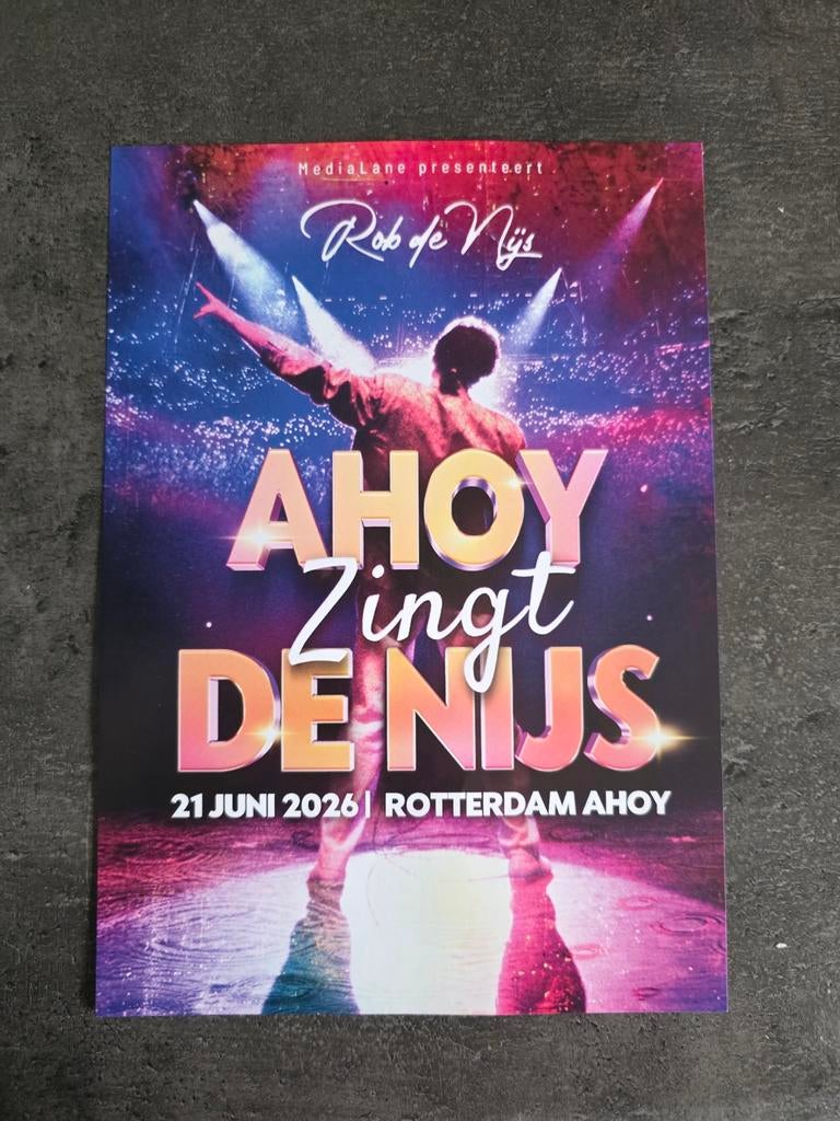 10 kaartjes AHOY Zingt De Nijs Rotterdam AHOY te koop, Drie personen of meer, Juni, Levenslied