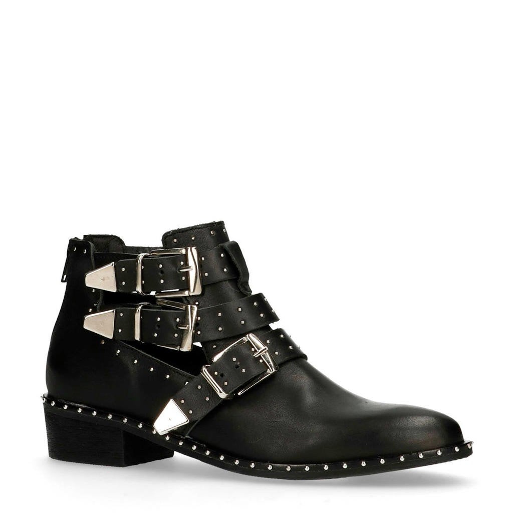 Sacha Cut out Boots Laarzen Leer zwart maat 37, Zwart, Lage of Enkellaarzen, Ophalen of Verzenden, Zo goed als nieuw