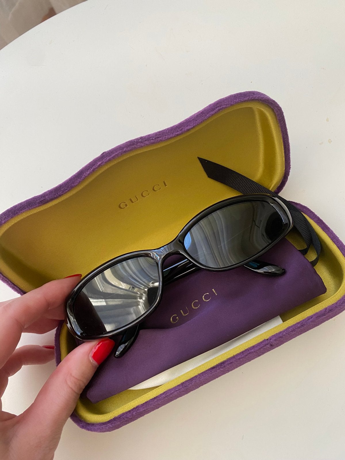 Gucci zonnebril, Overige merken, Zonnebril, Zwart, Ophalen of Verzenden