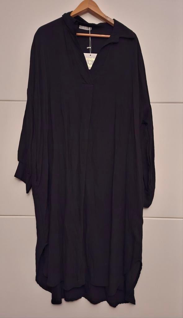 Leuke nieuwe oversized maxi jurk 1 maat t/m 46, Kleding | Dames, Jurken, Zwart, Maat 46/48 (XL) of groter, Nieuw, Ophalen of Verzenden
