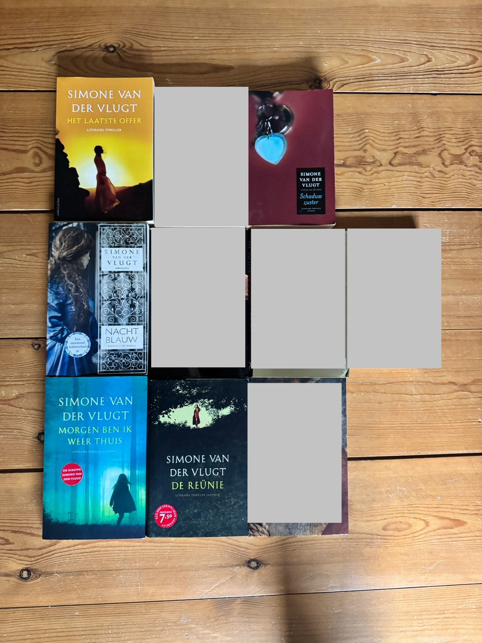 Simone van der Vlugt - 5 boeken, Boeken, Thrillers, Gelezen, Nederland, Ophalen of Verzenden