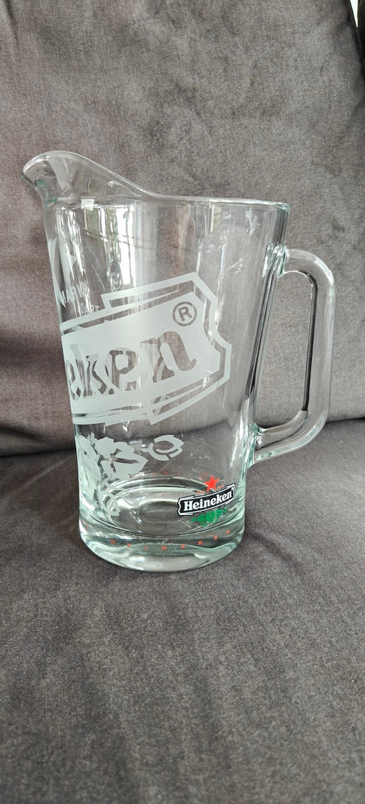 Heineken Glazen Bierkan - Vintage Design, Ophalen of Verzenden, Gebruikt