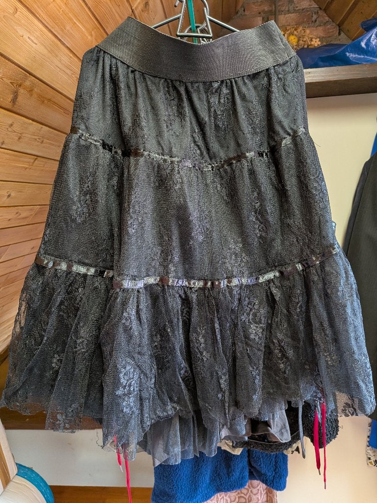 petticoat one size, Zwart, Maat 42/44 (L), Ophalen of Verzenden, Zo goed als nieuw